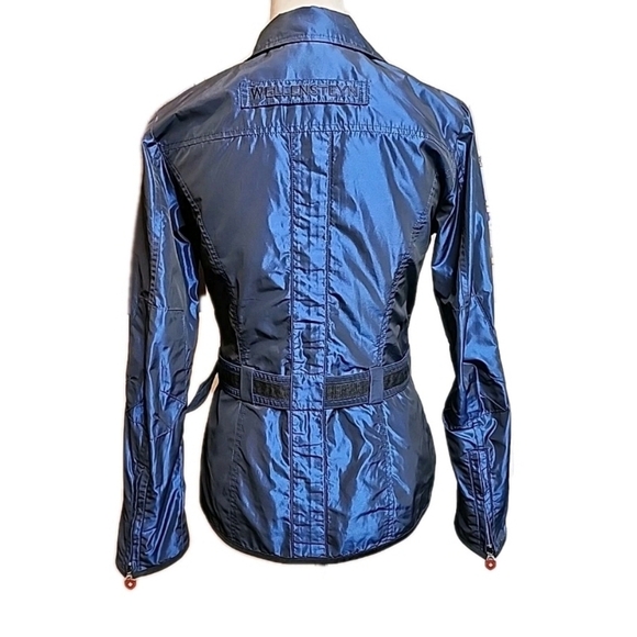 Wellensteyn 'Ayala' Metallic Blue Utility Jacket with High Collar - Picture 4 of 8